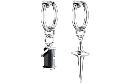 BYG 925 Sterling Silver Titanium Steel With Zircon Clip On Earrings Unisex