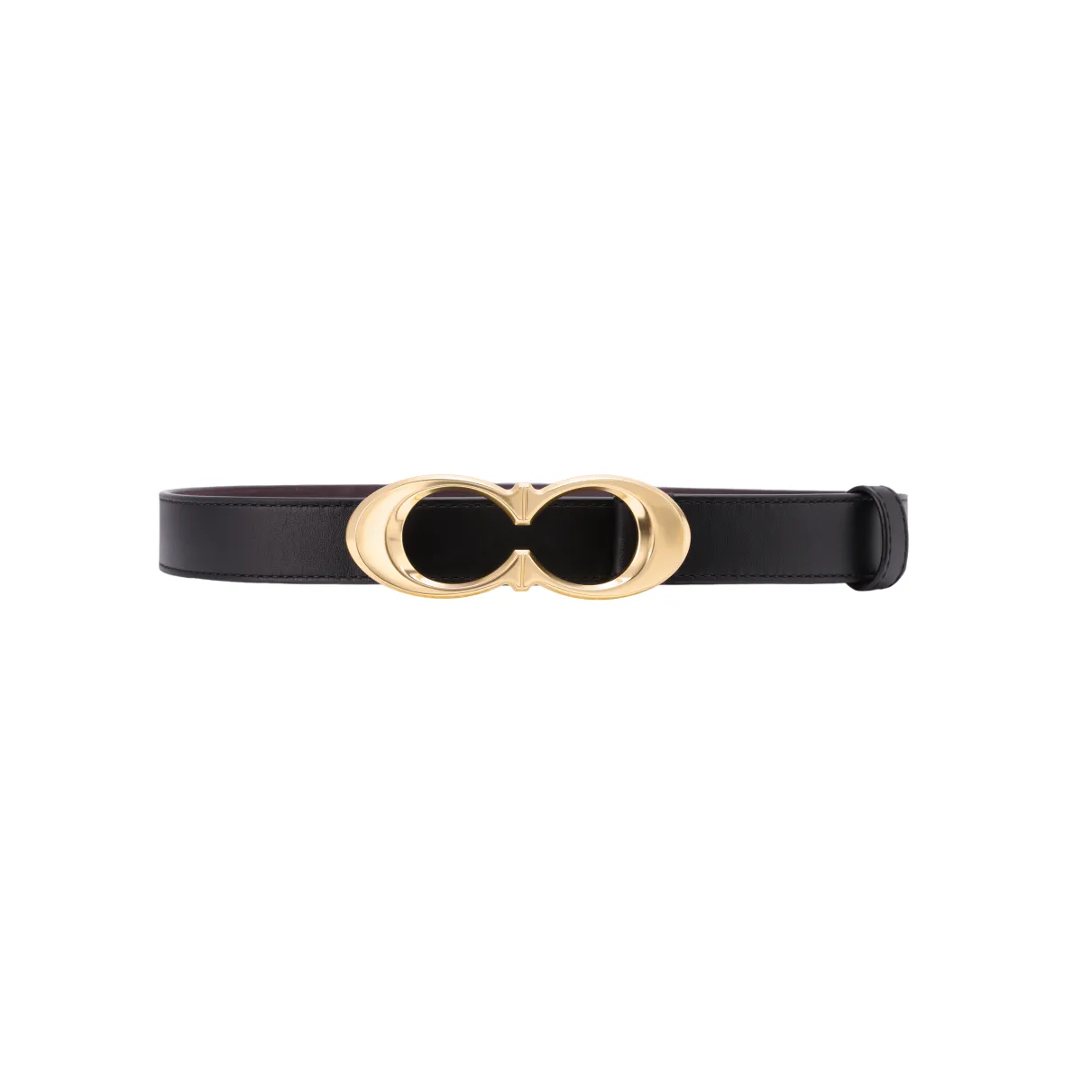 COACH Calfskin Leather Belts Women's Width 2.5cm