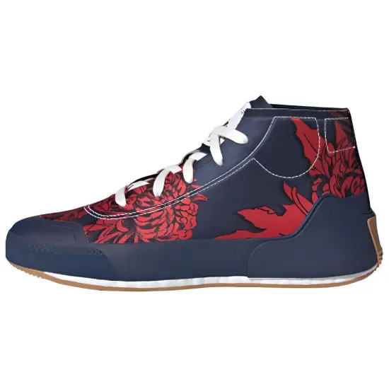 Adidas Treino Mid Sella McCartney Navy Red Floral Women's