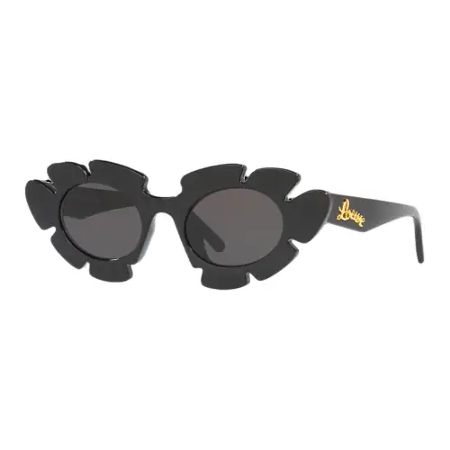 LOEWE Injection Molded Oval Sunglasses Unisex Black