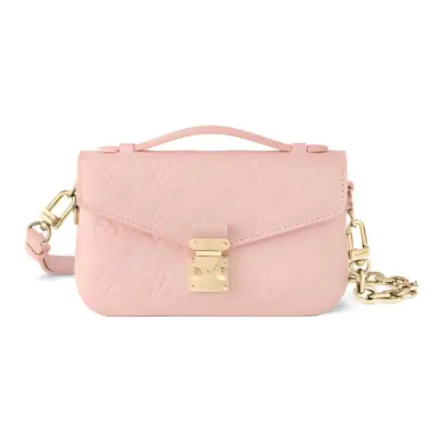 LOUIS VUITTON Pochette Metis Leather Messenger Bag, Crossbody Bag, Shoulder Bag Women's Pink