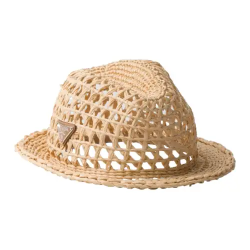 PRADA Woven Fabric Fedora