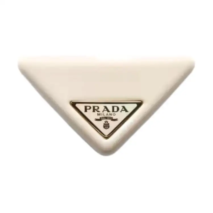 PRADA Triangle-logo Hair Clip