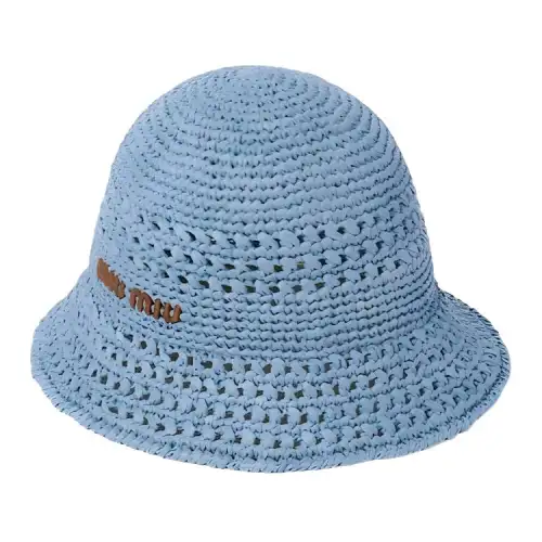 MIU MIU Woven Bucket Hats Women's Blue