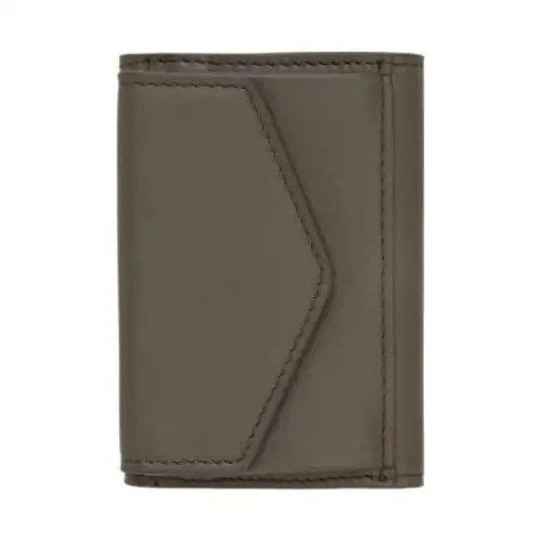 Maison Margiela Smooth Leather Wallet Men's Gray