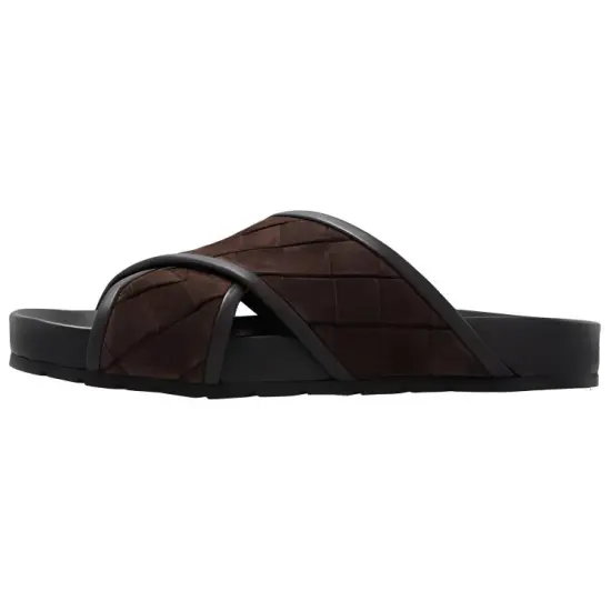Bottega Veneta Crossover Strap Slip-On Sandals
