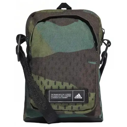 Adidas Recycled Polyester Sports Shoulder Bag, Crossbody Bag Regular Unisex Camouflage