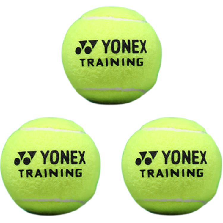 YONEX TB TR3 Tennis Balls Felt, Wool Training Ball Indoor Training Ball Diameter 63.5 66.7mm Yellow Green