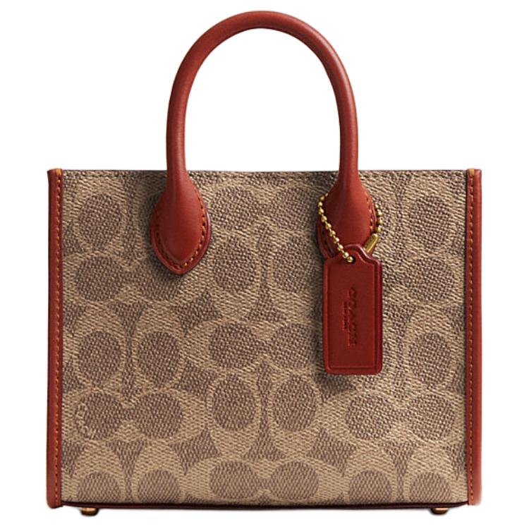 Женская сумка тоут COACH Ace 17 (коричневая)