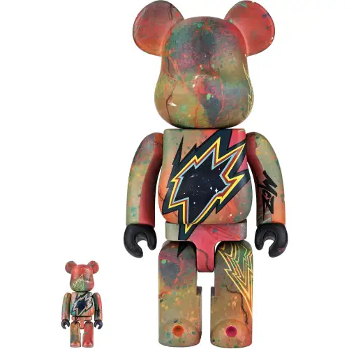 BE@RBRICK X MCZ_THOMAS Heart of the Universe Artist Co-branded BWWT3 Region Limited Trendy Doll 100%400%