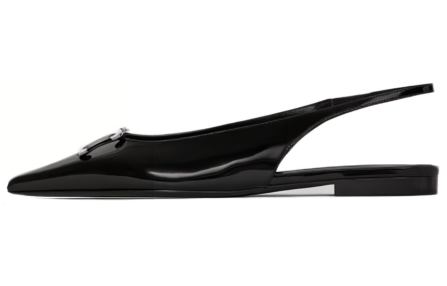 CELINE Селена Триомная кожа универсала и удобна женский для отдыха туфли  0.5cm женский черный