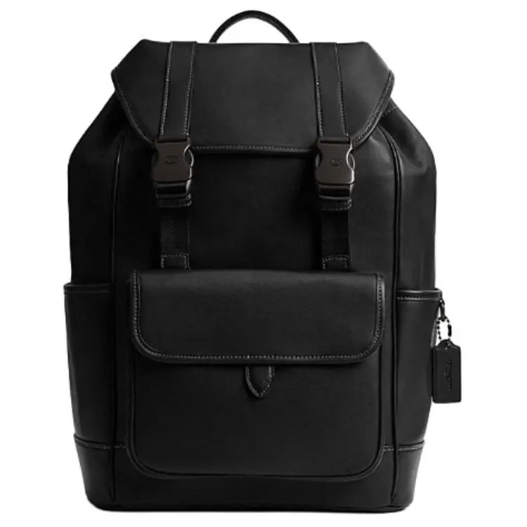 COACH League Leather Backpack Large Men's Black