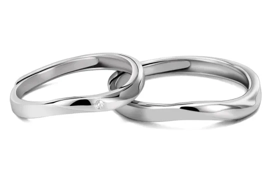 XXOFF 925 Sterling Silver Rings Unisex Silver White