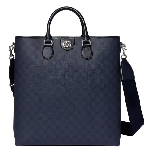 GUCCI Ophidia Supreme Canvas Tote Bag, Shopping Bag, Shoulder Bag, Crossbody Bag, Handbag Medium Men's Dark Blue