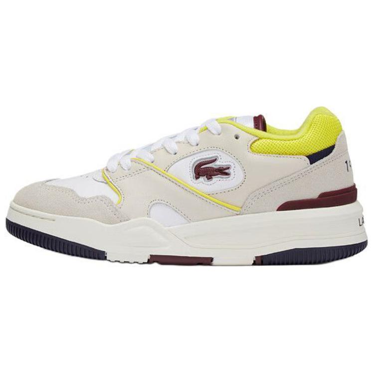 LACOSTE Французский крокодил с круглой головой воздухопроницаемый Низкая банда панель обувь женский желтый