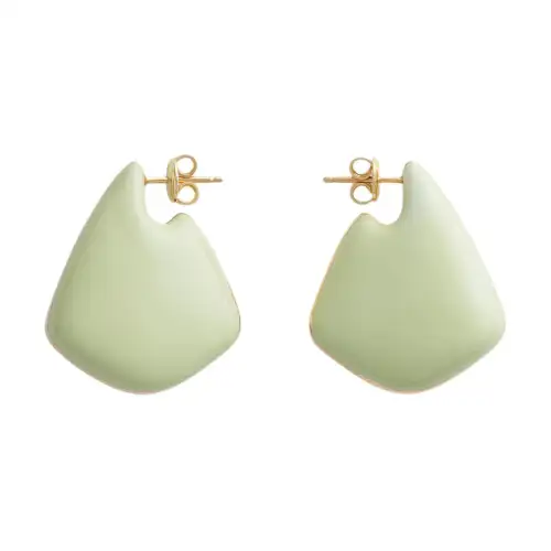 Bottega Veneta 18K Gold Earrings Women's Green