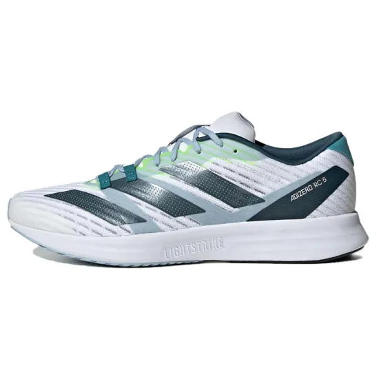 Adidas Adizero RC 5 Running Shoes Unisex Low-top White/Royal Blue