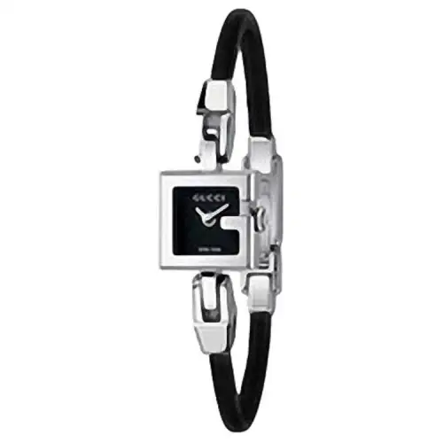 GUCCI Wrist Watches Quartz Movement Leather Strap 14*14mm Black Dial Unisex 30m Water Resistant
