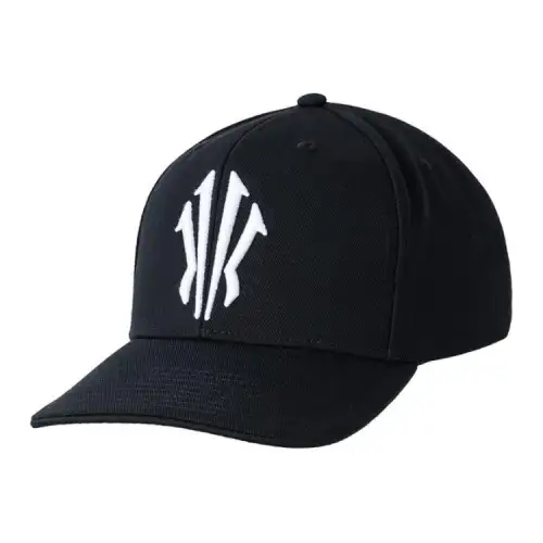 Anta Anta Kyrie Irving Series Logo Print Cotton Polyester Spandex (Polyurethane Elastic Fiber) Baseball Cap Men and Women Same Style Couple Black
