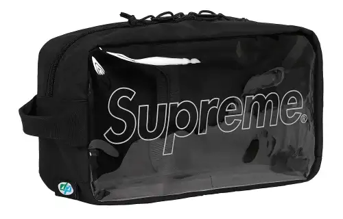 Supreme Nylon Storage Bag, Toiletry Bag Unisex Black