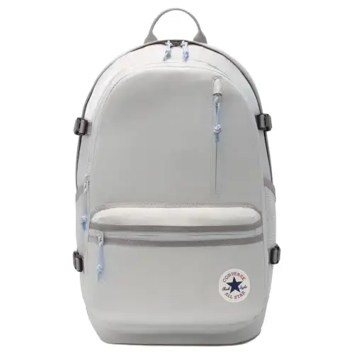 Converse Straight Edge Polyester Backpack Regular Unisex Gray Fossil