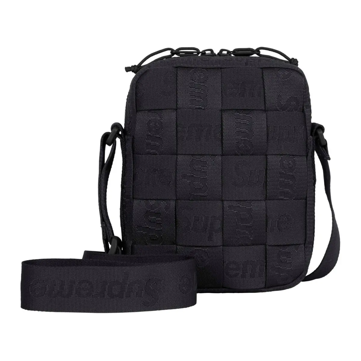 Supreme Jacquard Shoulder Bag, Crossbody Bag Regular Unisex Black