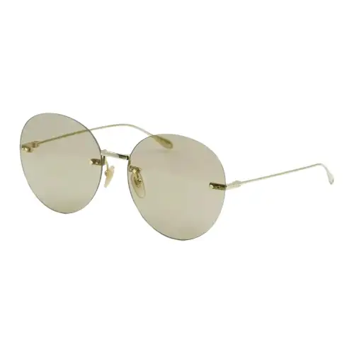 rimless round-frame sunglasses