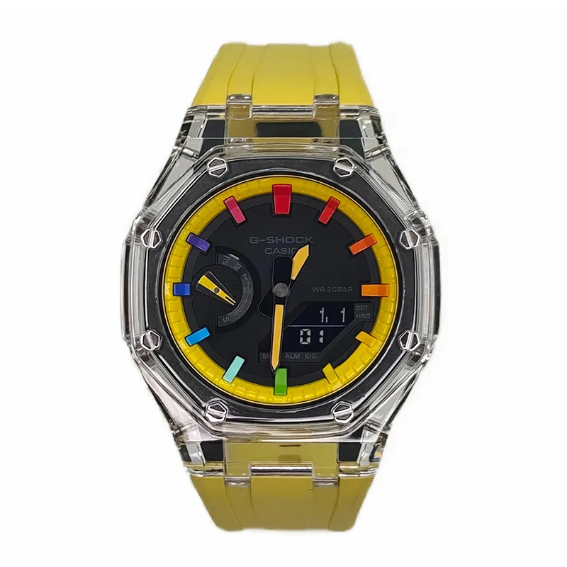 CASIO Men Liquid Crystal/Analog Dual Display Series 44mm Black Watch