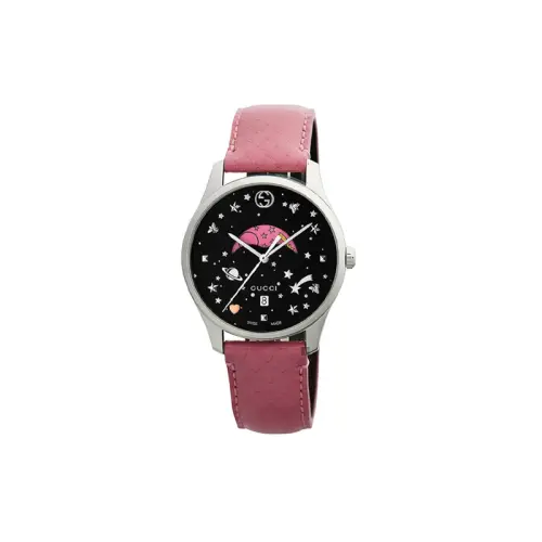 GUCCI Wrist Watches Quartz Movement Leather Strap 36mm Black Dial Women's Watch ['50', 149262]m Waterproof