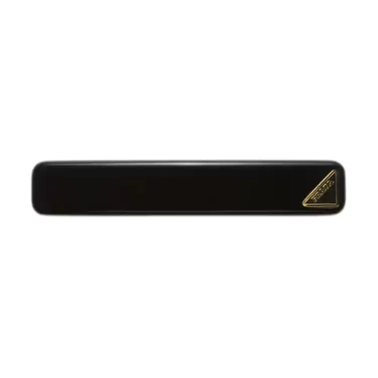 PRADA Triangle logo Hair Clip