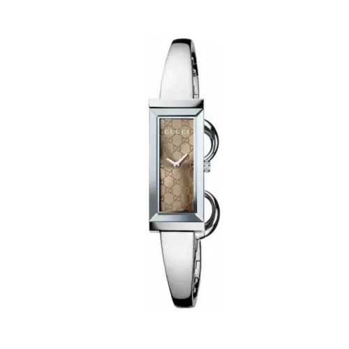 GUCCI Wrist Watches Quartz Movement Stainless Steel Strap 34*14mm Tan Watch Dial Women's Watch 30m Water Resistant