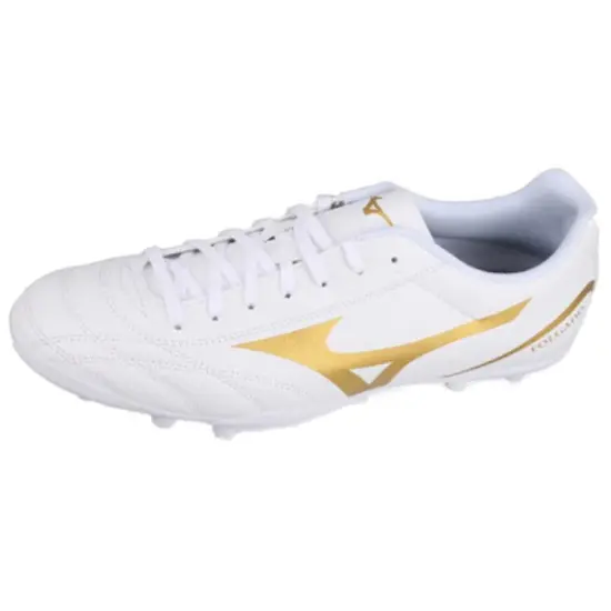 Mizuno Folgado Soccer Shoes Unisex Low-Top White Gold