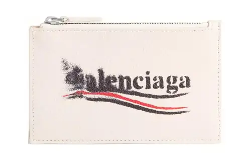 Balenciaga Logo Printed Zipped Cardholder