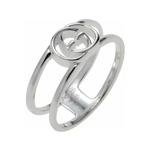 GUCCI Sterling Silver Rings Unisex Silver