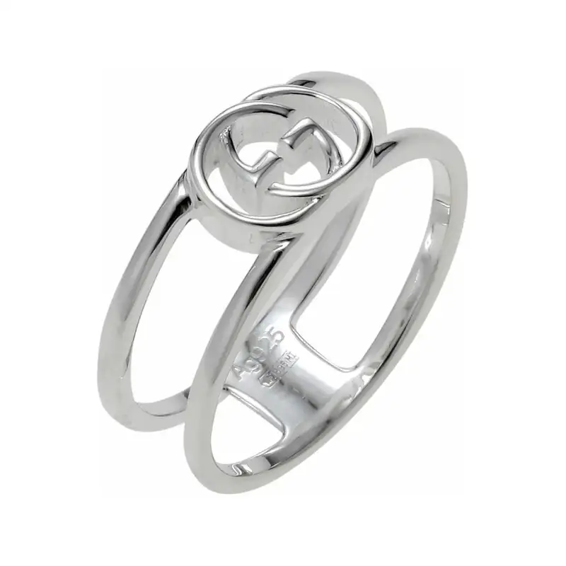 GUCCI Sterling Silver Rings Unisex Silver