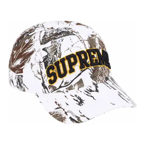 Supreme 100% Cotton Baseball Caps Unisex White