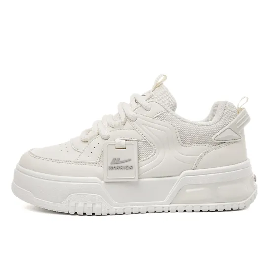 WARRIOR Skateboard Shoes Women's Low-Top Beige