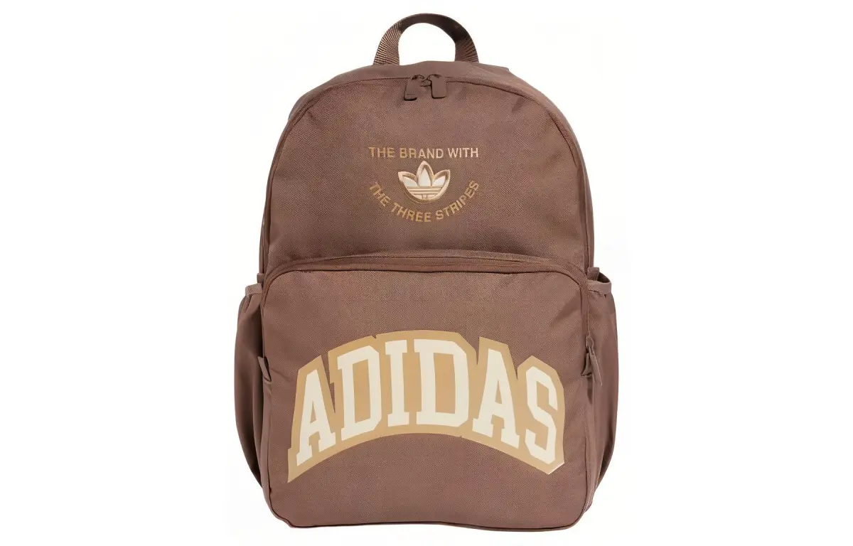 Adidas Originals Recycled Material Polyester Backpack Regular Unisex Brown