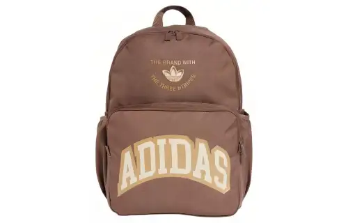 Adidas Originals Recycled Material Polyester Backpack Regular Unisex Brown