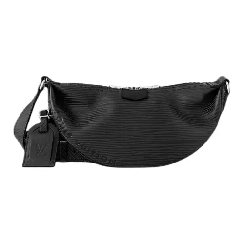 LOUIS VUITTON Epi XL Cow Leather Handbag, Shoulder Bag, Crossbody Bag Small Men's Black