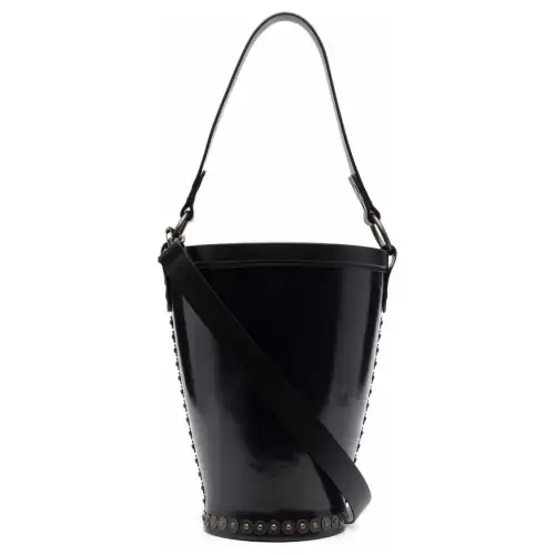 Maison Margiela Calfskin Bucket Bag, Portable Crossbody Bag, Shoulder Bag Men's Black