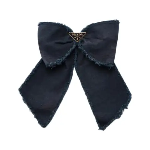 PRADA Fabric Hair Clips Women's Blue