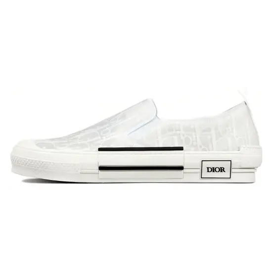 DIOR B23 Slip-On White Oblique