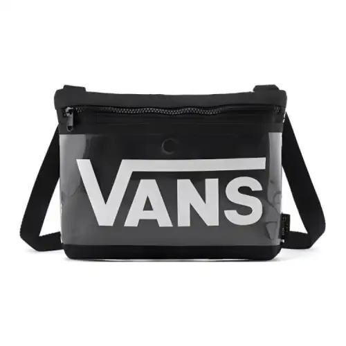 Vans Polyester Shoulder Bag, Crossbody Bag Regular Unisex Black