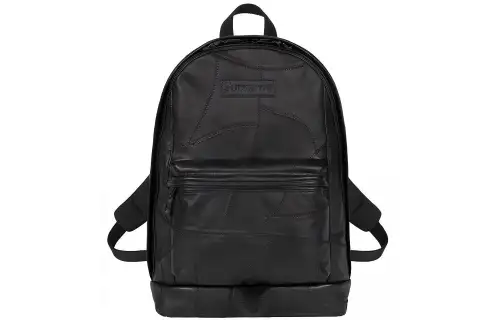 Supreme FW19 Patchwork Cow Leather, Leather Backpack Regular Unisex Black