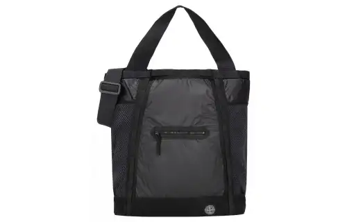 STONE ISLAND Cotton Backpack Unisex Black
