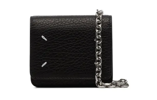 Maison Margiela Leather Wallet Women's Black