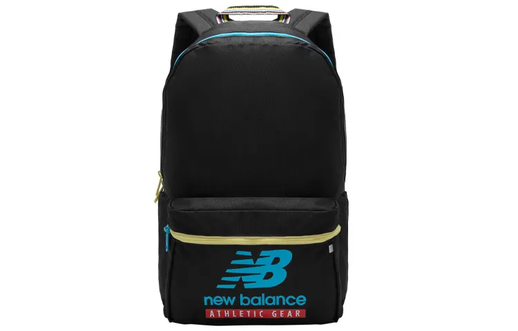 New Balance Fabric Laptop Backpack Regular Unisex Black Blue