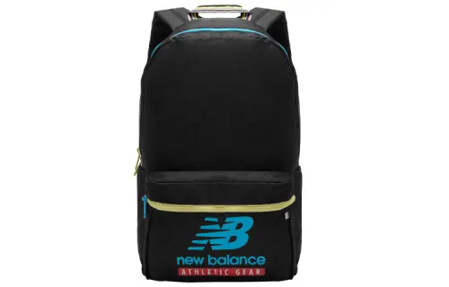 New Balance Fabric Laptop Backpack Regular Unisex Black Blue