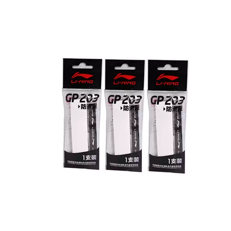 Li Ning Badminton Grip Tapes Pu Badminton Racket, Tennis Racket, Bike Handle, Fishing Rod Handle Thin 3 Pack